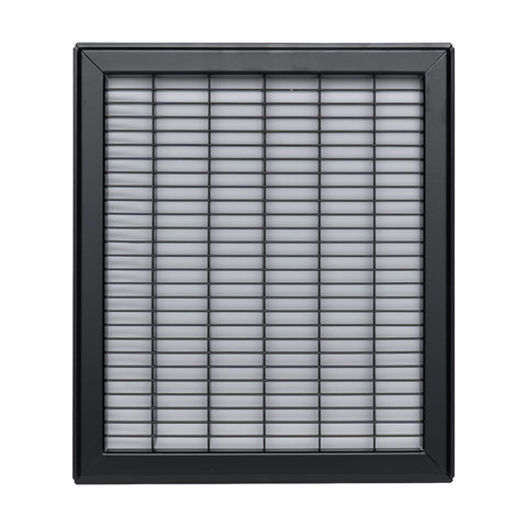 12"x14" Heavy Duty Return Air Floor Grille | Walkable Black | Out. Dim.: 13-3/4"W X 15-3/4"H