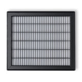 12"x14" Black Steel Return Air Floor Grille, Walkable Heavy-Duty Fixed-Blade Vent Cover