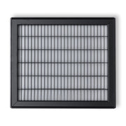 12 x 14-inch Black Steel heavy duty return floor register, front view