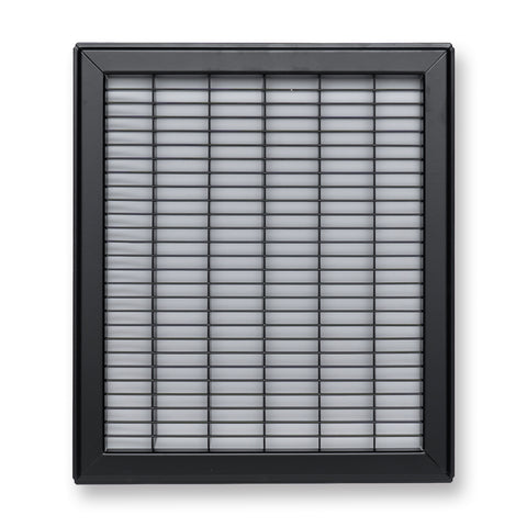 12"x14" Heavy Duty Return Air Floor Grille | Walkable Black | Out. Dim.: 13-3/4"W X 15-3/4"H