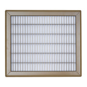 12 x 14-inch Brown Steel heavy duty return floor register, front view