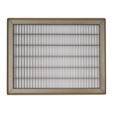 12"x16" Heavy Duty Return Air Floor Grille | Walkable Brown | Out. Dim.: 13-3/4"W X 17-3/4"H