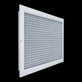 12x20 White Aluminum Eggcrate Return Air Grille, Low-Noise High-Airflow Rust-Proof Vent Cover