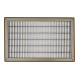 12"x20" Heavy Duty Return Air Floor Grille | Walkable Brown | Out. Dim.: 13-3/4"W X 21-3/4"H