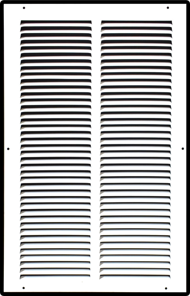 Steel Return Air Grille – HVAC Cold Air Intake Vent Cover, White | Out. Dim.: 13-3/4"W X 21-3/4"H