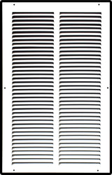 Steel Return Air Grille – HVAC Cold Air Intake Vent Cover, White | Out. Dim.: 13-3/4"W X 21-3/4"H