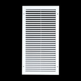 12"x24" Premium Aluminum Return Air Grille – Rust-Free HVAC Vent Cover for Wall & Ceiling | White | Out. Dim.: 13-13/16"W X 25-13/16"H