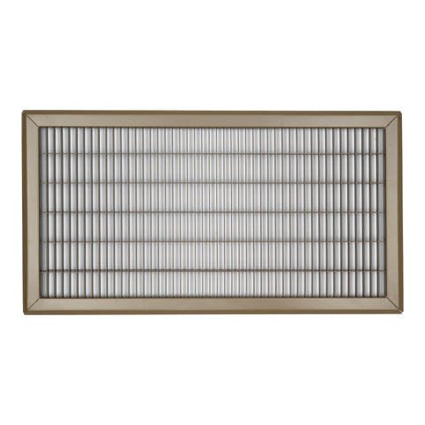 12"W x 24"H [Duct Opening] Return Air Floor Grille | Vent Cover Grill for Floor - Brown| Outer Dimensions: 13.75"W X 25.75"H