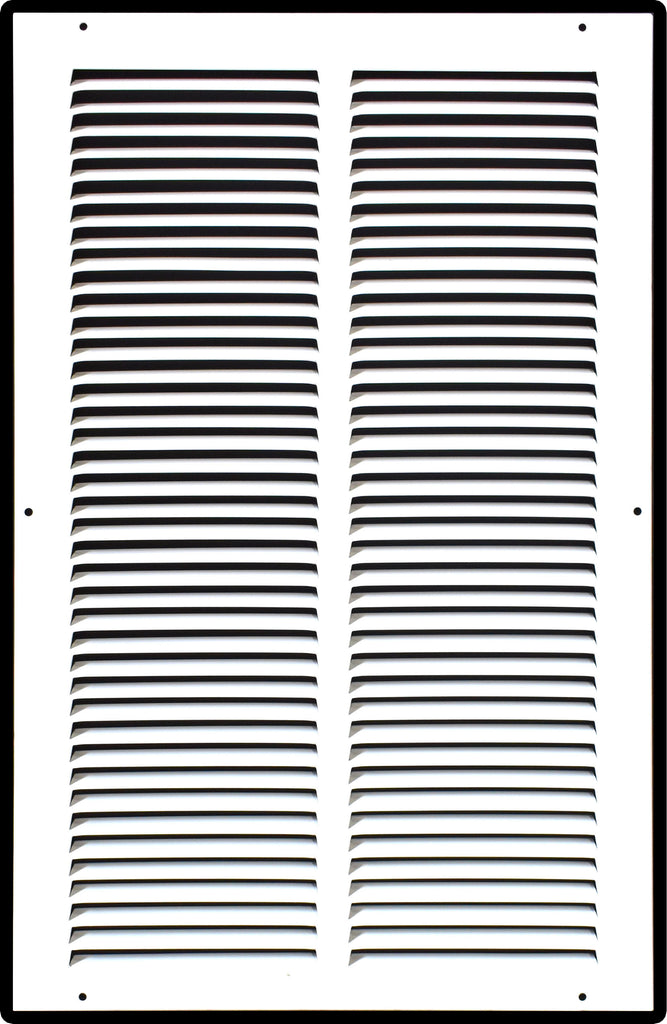 Steel Return Air Grille – HVAC Cold Air Intake Vent Cover, White | Out. Dim.: 13-3/4"W X 25-3/4"H