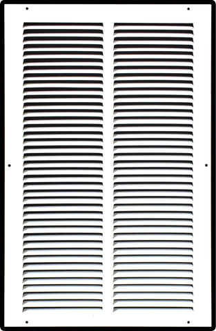 12" X 24" Duct Opening | Steel Return Air Grille for Sidewall and Ceiling | Outer Dimensions: 13.75"W X 25.75"H