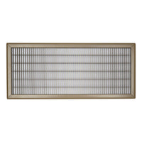 12"W x 30"H [Duct Opening] Return Air Floor Grille | Vent Cover Grill for Floor - Brown| Outer Dimensions: 13.75"W X 31.75"H