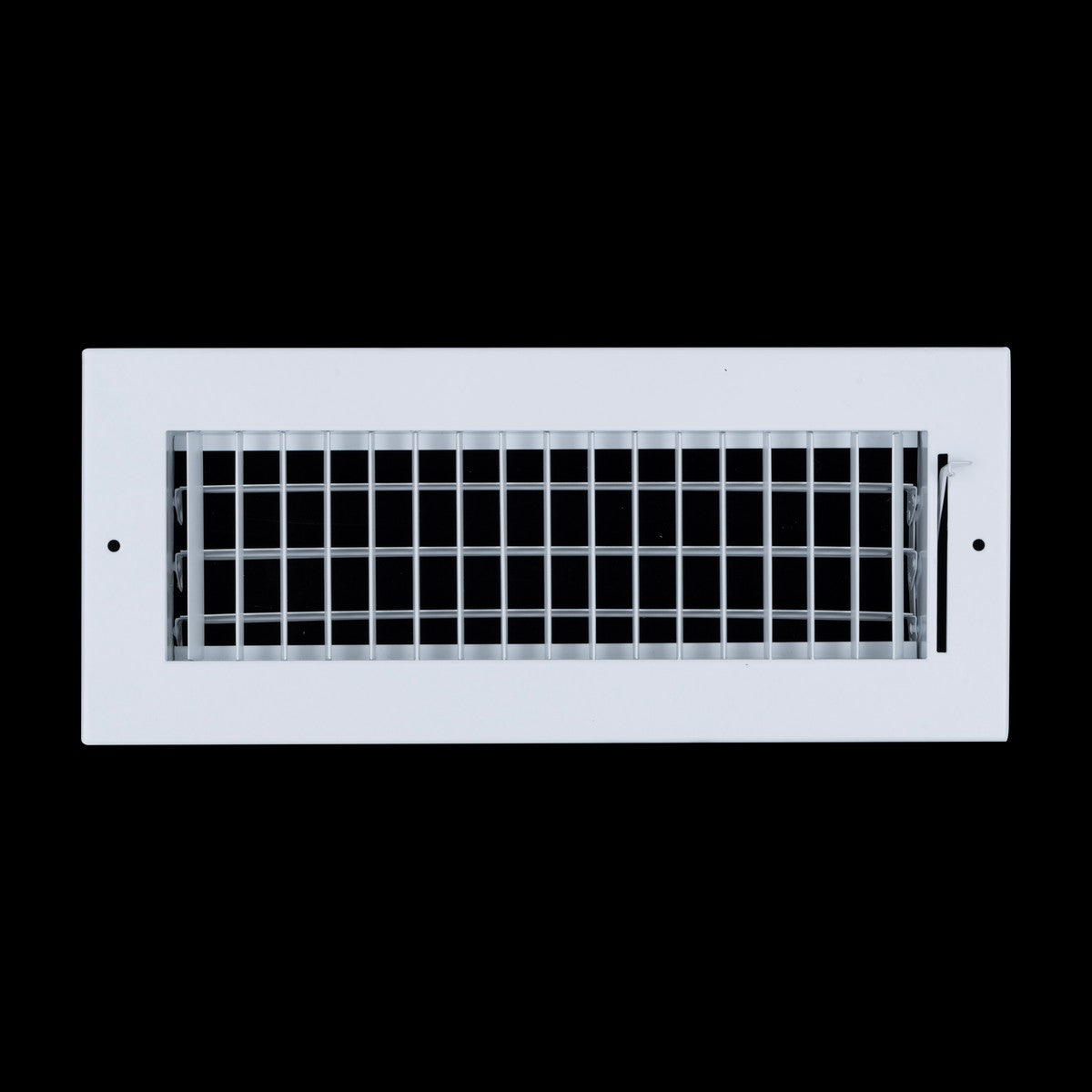 12x4 Steel Adjustable Air Vent Cover | Supply Register for Wall & Ceiling | White | Outer Dimension: 13-3/4"W X 5-3/4"H