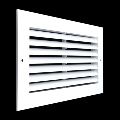 12"x6" Premium Aluminum Return Air Grille – Rust-Free HVAC Vent Cover for Wall & Ceiling | White | Out. Dim.: 13-13/16"W X 7-13/16"H