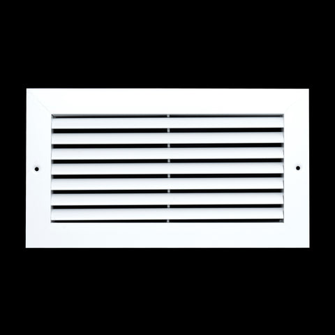 12"x6" Premium Aluminum Return Air Grille – Rust-Free HVAC Vent Cover for Wall & Ceiling | White | Out. Dim.: 13-13/16"W X 7-13/16"H