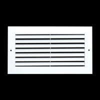 Fits 12x6 Duct Opening | Aluminum Return Air Grille by Handua | Vent Cover Grill for Sidewall and Ceiling | Rust Free | Durable Powder Coating | HVAC Cold Air Intake Grille | White