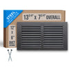 Handua Steel Return Air Grille | Vent Cover Grill for Sidewall and Ceiling | Black