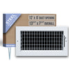 Handua Steel Adjustable Air Supply HVAC Grille | White Vent Cover Grill for Sidewall and Ceiling