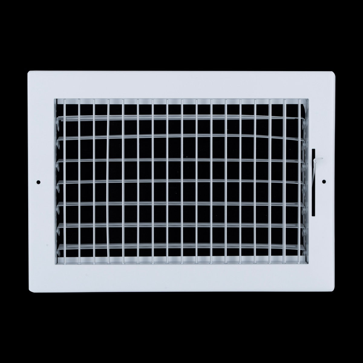 12x8 Steel Adjustable Air Vent Cover | Supply Register for Wall & Ceiling | White | Outer Dimension: 13-3/4"W X 9-3/4"H