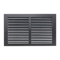 Fits 12x8 Duct Opening | Steel Return Air Grille by Handua | Vent Cover Grill for Sidewall and Ceiling | Black | HVAC Cold Air Intake Grille | Outer Dimensions: 13.75"W X 9.75"