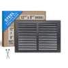Handua Steel Return Air Grille | Vent Cover Grill for Sidewall and Ceiling | Black