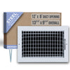 Handua Steel Adjustable Air Supply HVAC Grille | White Vent Cover Grill for Sidewall and Ceiling