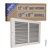 Handua Baseboard Return Air Grille | Vent Cover Grill | 7/8" Margin Turnback to Fit Baseboard