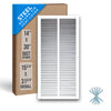 Handua Steel Return Air Grille | Vent Cover Grill for Sidewall and Ceiling, White