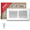 Handua HVAC Steel Return Air Filter Grille [Removable Face Door] for 1-inch Filters Vent Cover Grill for 1-inch Filter, White