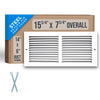 Handua Steel Return Air Grille | Vent Cover Grill for Sidewall and Ceiling, White