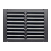 Fits 14x10 Duct Opening | Steel Return Air Grille by Handua | Vent Cover Grill for Sidewall and Ceiling | Black | HVAC Cold Air Intake Grille | Outer Dimensions: 15.75"W X 11.75"