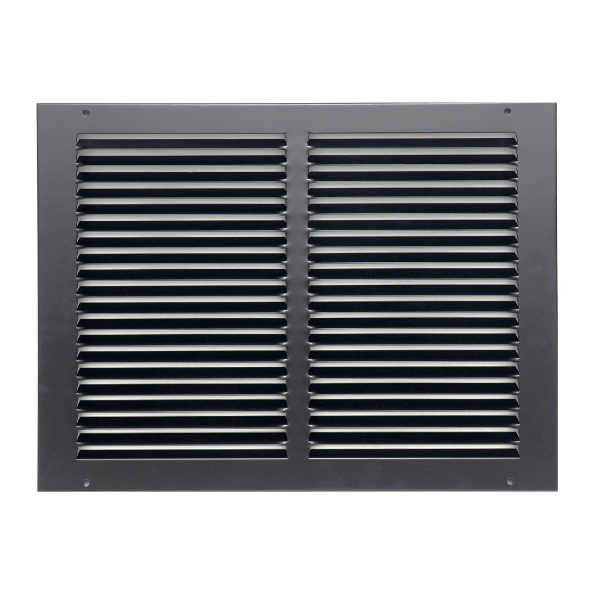 14"x10" Steel Return Air Grille – HVAC Cold Air Intake Vent Cover, Black | Out. Dim.: 15-3/4"W X 11-3/4"H