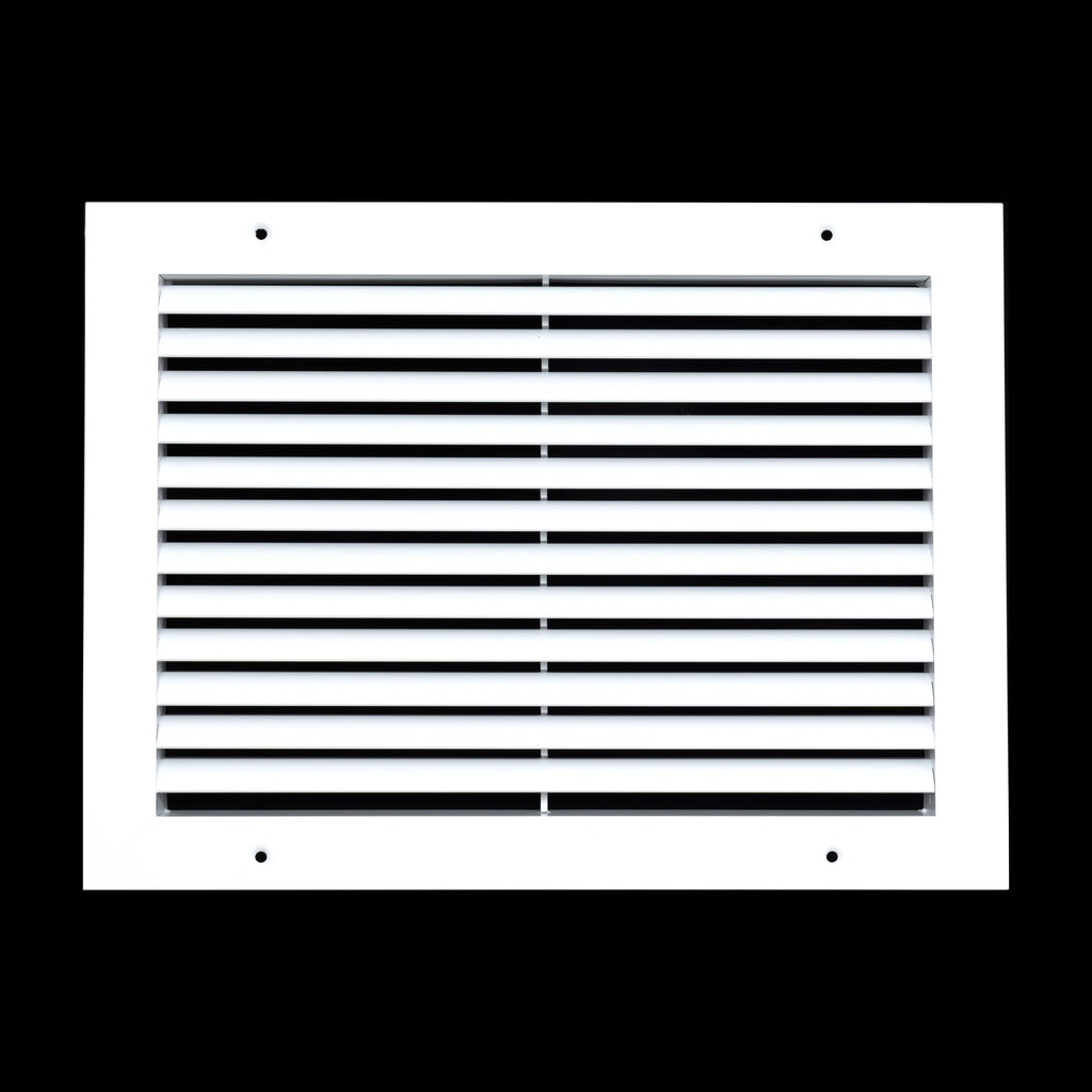 14"x10" Premium Aluminum Return Air Grille – Rust-Free HVAC Vent Cover for Wall & Ceiling | White | Out. Dim.: 15-13/16"W X 11-13/16"H