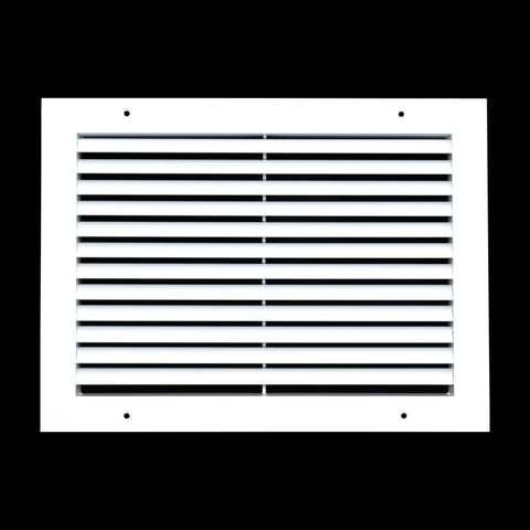 Fits 14x10 Duct Opening | Aluminum Return Air Grille by Handua | Vent Cover Grill for Sidewall and Ceiling | Rust Free | Durable Powder Coating | HVAC Cold Air Intake Grille | White