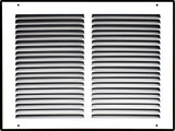Steel Return Air Grille – HVAC Cold Air Intake Vent Cover, White | Out. Dim.: 13-3/4"W X 9-3/4"H
