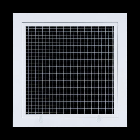 Handua Aluminum Return Air Filter Grille | Vent Cover Grill for Sidewall and Ceiling | Low Noise Cube Core Eggcrate