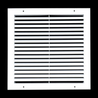 Fits 14x14 Duct Opening | Aluminum Return Air Grille by Handua | Vent Cover Grill for Sidewall and Ceiling | Rust Free | Durable Powder Coating | HVAC Cold Air Intake Grille | White