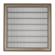 14 x 14-inch Brown Steel heavy duty return floor register, front view