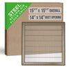 Handua HVAC Return Air Floor Grille | Vent Cover Grill for Floor - Brown | Heavy Duty Fixed Blades
