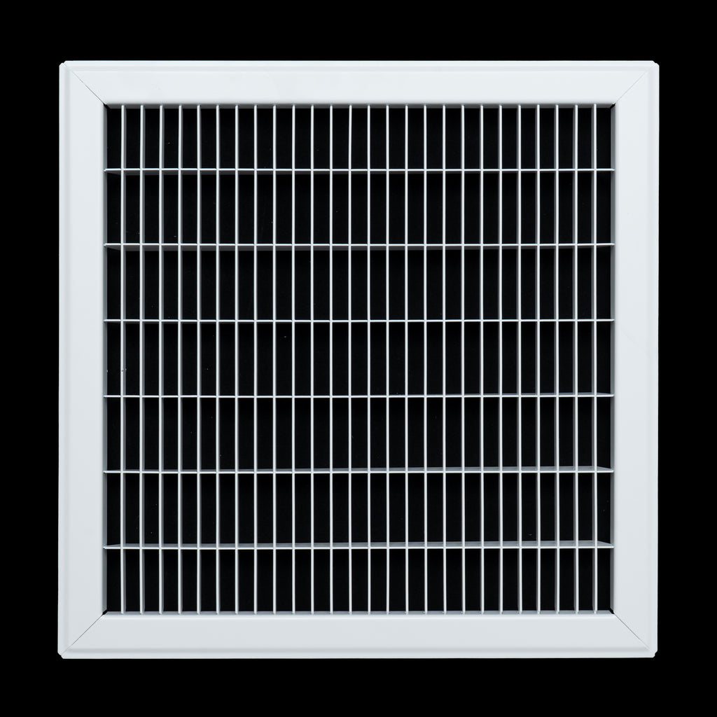 14"x14" Heavy Duty Return Air Floor Grille | Walkable White | Out. Dim.: 15-3/4"W X 15-3/4"H