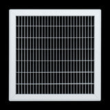 14"x14" Heavy Duty Return Air Floor Grille | Walkable White | Out. Dim.: 15-3/4"W X 15-3/4"H