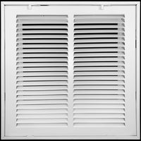 14" X 14" Duct Opening | Steel Return Air Filter Grille [Fixed Hinged] for Sidewall and Ceiling | Outer Dimensions: 16 5/8"W X 16 5/8"H