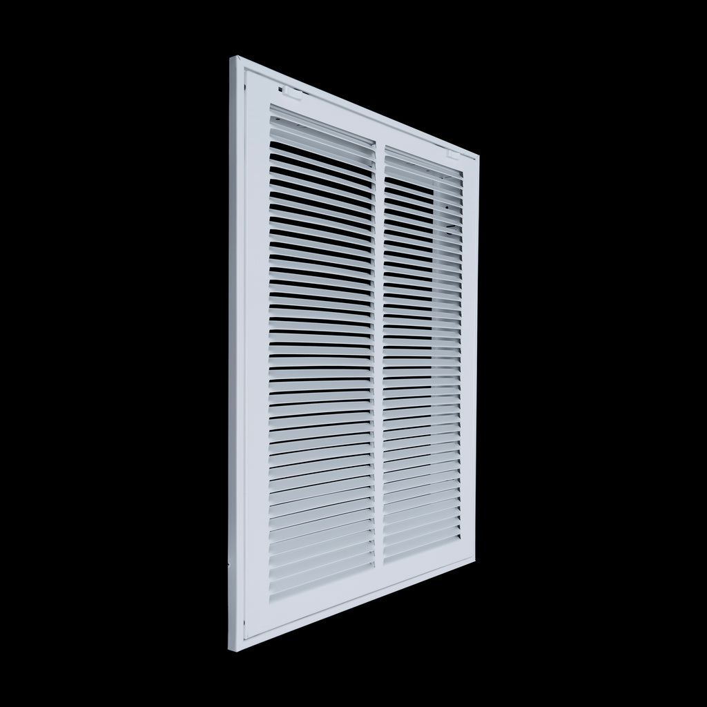 14"x20" Steel Return Air Filter Grille | Removable Door for 1" Filters | White HVAC Vent Cover | Out. Dim.: 16-5/8"W X 22-5/8"H