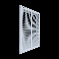 Fits 14x20 Duct Opening | Steel Return Air Filter Grille by Handua [Removable Door] for 1-inch Filters | Vent Cover Grill | White | Easy-to-Use Plastic Latches | Outer Dimensions: 16 5/8"W X 22 5/8"H
