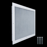 14x20 White Aluminum Eggcrate Return Air Grille, Low-Noise High-Airflow Rust-Proof Vent Cover