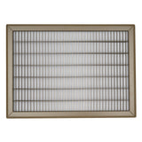 14"x20" Heavy Duty Return Air Floor Grille | Walkable Brown | Out. Dim.: 15-3/4"W X 21-3/4"H