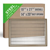 Handua HVAC Return Air Floor Grille | Vent Cover Grill for Floor - Brown | Heavy Duty Fixed Blades