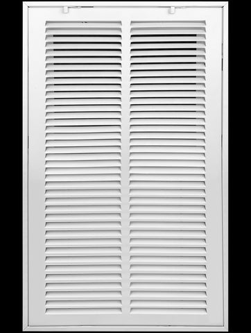 airgrilles 14" x 20" duct opening  -  steel return air filter grille for sidewall and ceiling hnd-rafg1-wh-14x20 752505975245 - 1