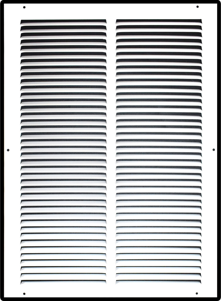 Steel Return Air Grille – HVAC Cold Air Intake Vent Cover, White | Out. Dim.: 15-3/4"W X 21-3/4"H