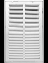 14" X 20" Duct Opening | Steel Return Air Filter Grille [Fixed Hinged] for Sidewall and Ceiling | Outer Dimensions: 16 5/8"W X 22 5/8"H