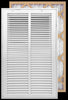 Handua Filter Included Steel Return Air Filter Grille [Removable Door] for 1-inch Filters, Vent Cover Grill, White